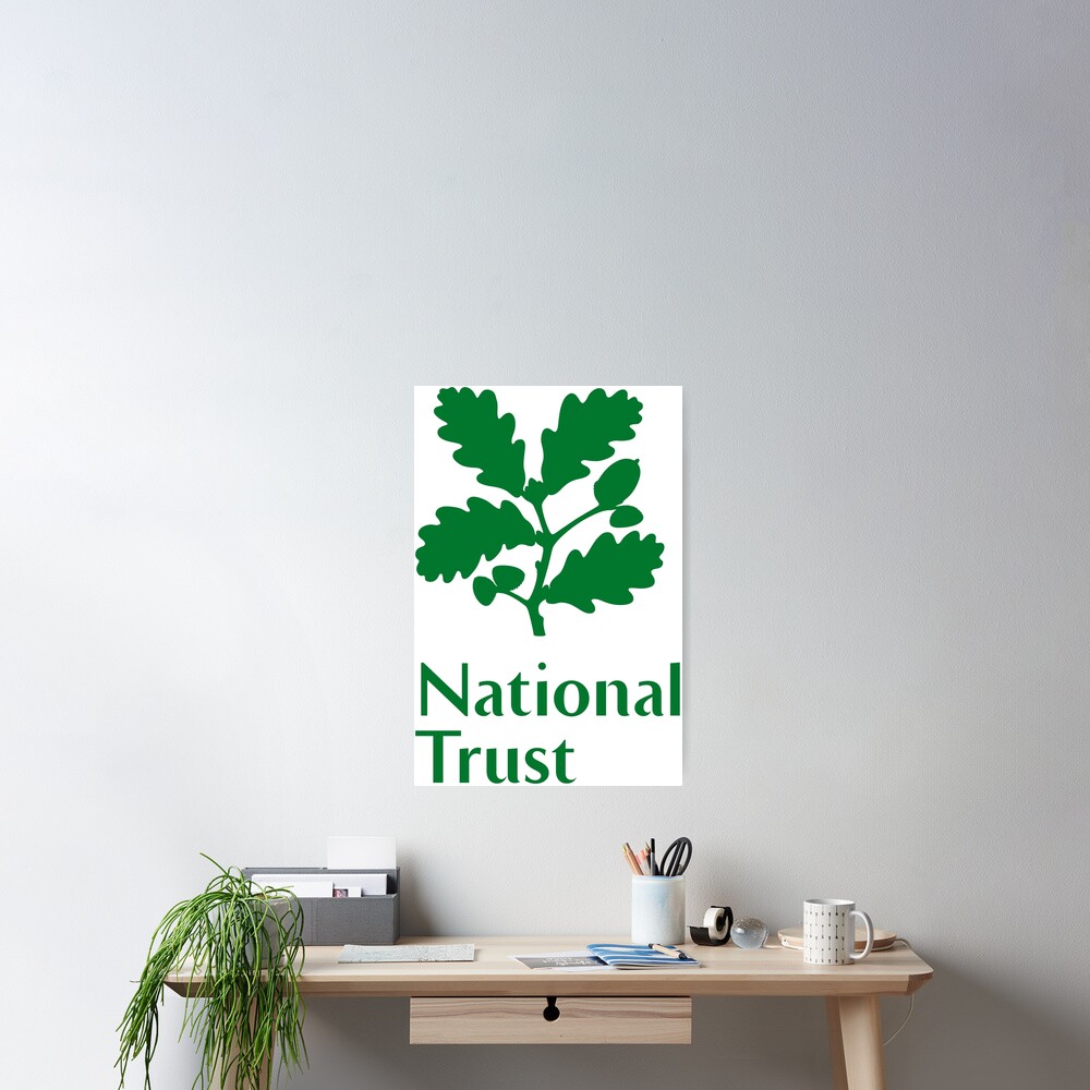 "National Trust green logo" Poster for Sale by LiveLaughNope Redbubble