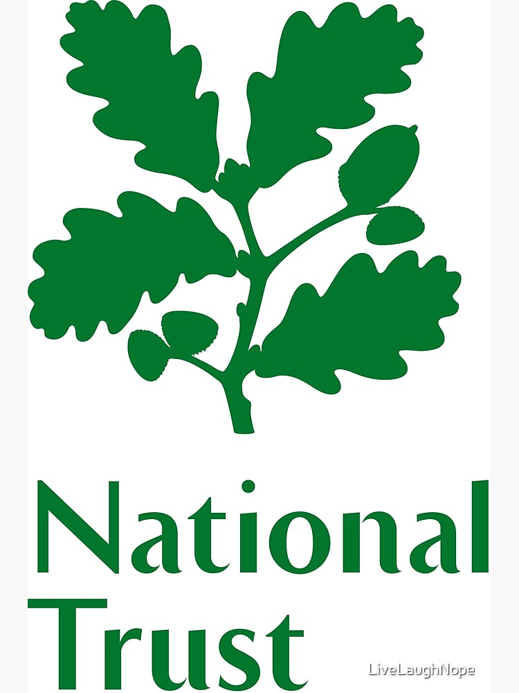 "National Trust green logo" Poster for Sale by LiveLaughNope Redbubble