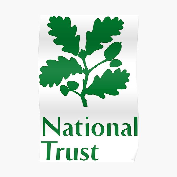 "National Trust green logo" Poster for Sale by LiveLaughNope Redbubble