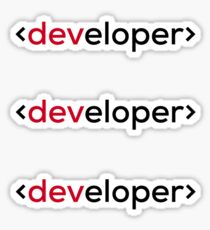 Developer Sticker