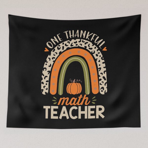Item preview, One Thankful Teacher Thanksgiving Rainbow Leopard Fall Funny designed and sold by ZXSEAVBNM.