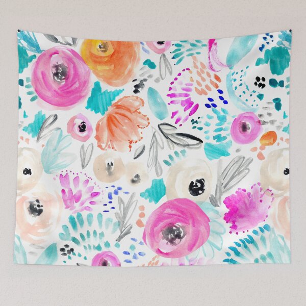 Item preview, Watercolor pretty flowers in spring designed and sold by Cutululu.