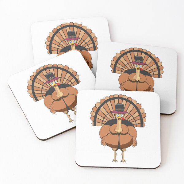 Item preview, Turkey bird - cute cartoon Sticker Design/Redbubble designed and sold by bluehatgraphics.