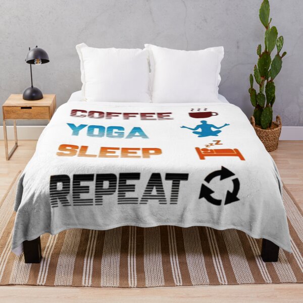 Item preview, Coffee yoga sleep repeat designed and sold by Handrixx.