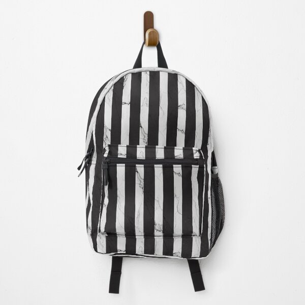 Item preview, Black and white vertical striped top designed and sold by BuraxisDesigns.
