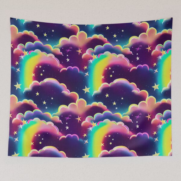 Item preview, Dark rainbows, Stars And Clouds designed and sold by Unicorn Trainwreck.