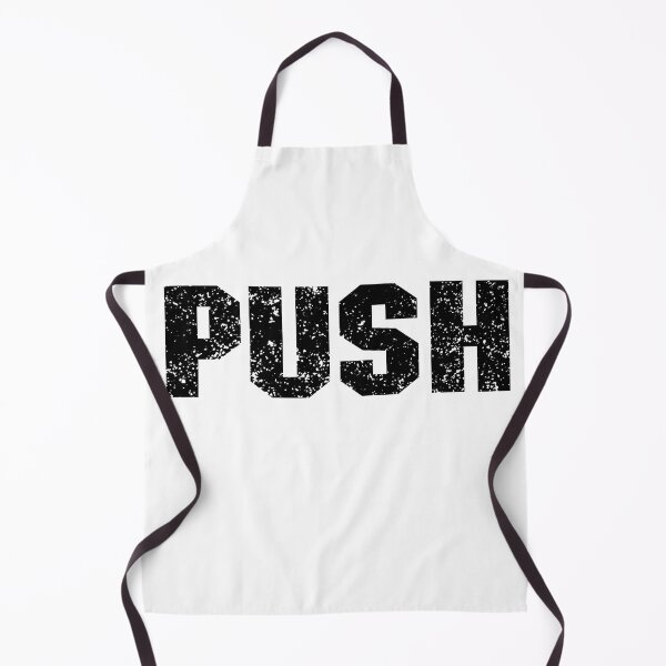 Item preview, Push word in black distressed design designed and sold by WhateverStudio.