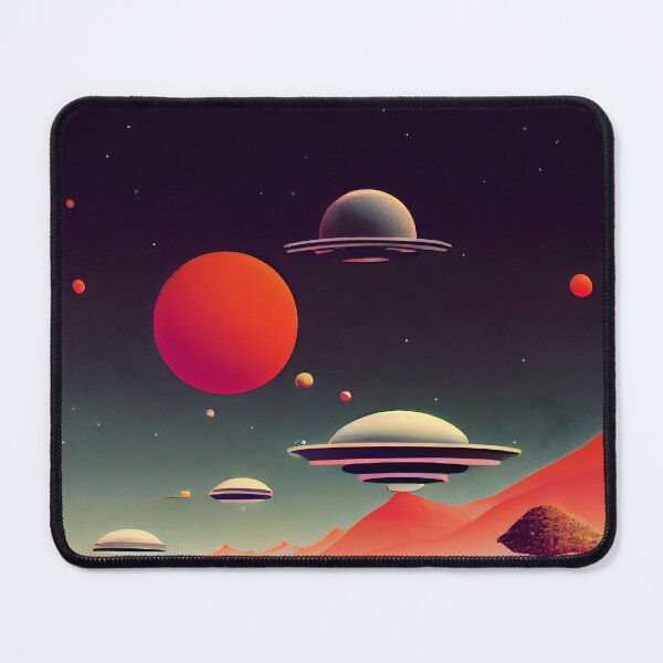 Item preview, Retro UFOs designed and sold by Foodcolored.