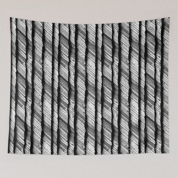 Item preview, Black and white vertical striped top designed and sold by BuraxisDesigns.