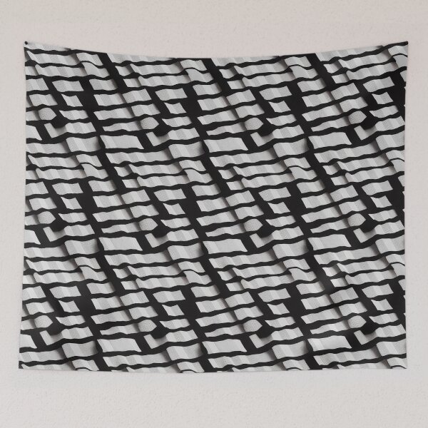 Item preview, Black and white vertical striped top designed and sold by BuraxisDesigns.