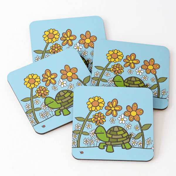 Item preview, Little turtle in a meadow designed and sold by acbcesarz.