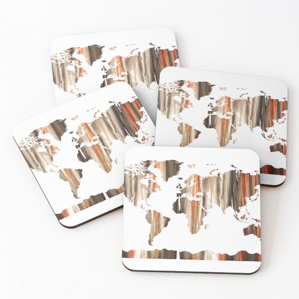 Item preview, Watercolor Map Of The World Silhouette PNG Design I  designed and sold by Irina Sztukowski.