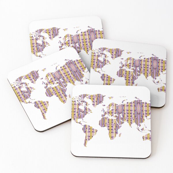 Item preview, Watercolor Map Of The World Silhouette PNG Design II  designed and sold by Irina Sztukowski.