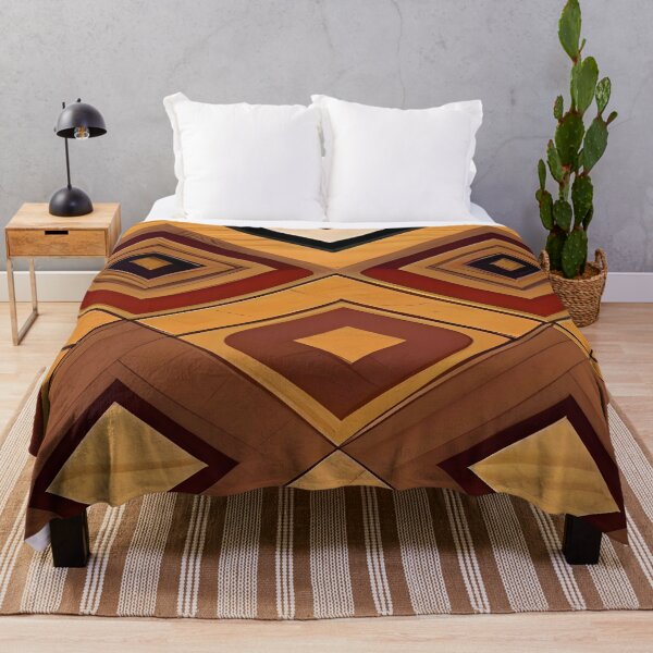 Item preview, Ethnic vintage rhombus wooden pattern designed and sold by Gus Wolvius.