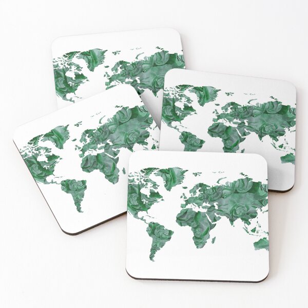 Item preview, Watercolor Map Of The World Silhouette PNG Design IV designed and sold by Irina Sztukowski.