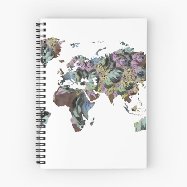 Item preview, Watercolor Map Of The World Silhouette PNG Design V designed and sold by Irina Sztukowski.