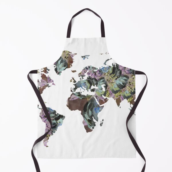 Item preview, Watercolor Map Of The World Silhouette PNG Design V designed and sold by Irina Sztukowski.