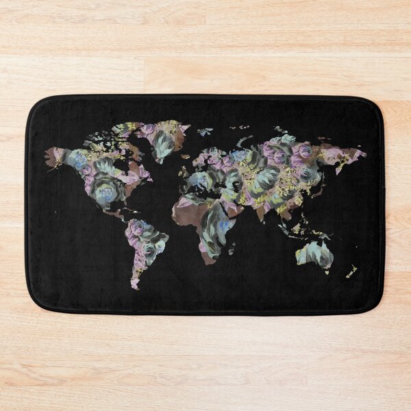 Item preview, Watercolor Map Of The World Silhouette PNG Design V designed and sold by Irina Sztukowski.