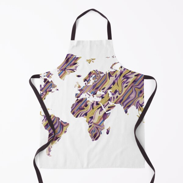 Item preview, Watercolor Map Of The World Silhouette PNG Design VI designed and sold by Irina Sztukowski.