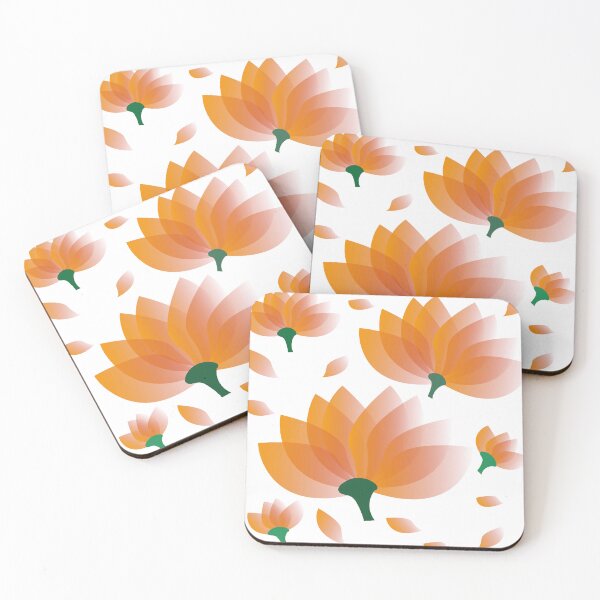 Item preview, Flor laranja pétalas soltas caule verde designed and sold by GirlaineSQ.