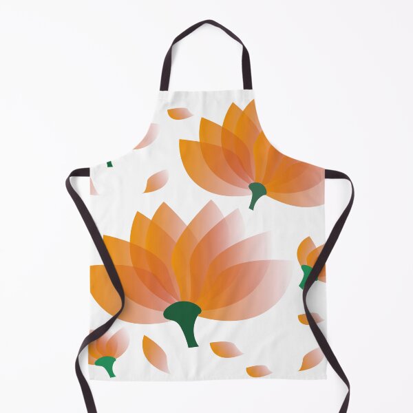 Item preview, Flor laranja pétalas soltas caule verde designed and sold by GirlaineSQ.
