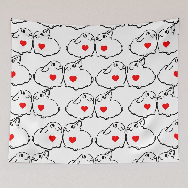 Item preview, Bunny Love Black and White and Love All Over designed and sold by RJKpoyp.