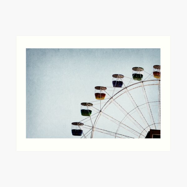 I see nothing in space as promising as the view from a ferris wheel. Art Print