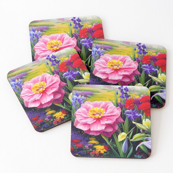 Item preview, MidJourney AI Multicolor Flowers designed and sold by wolfepaw.