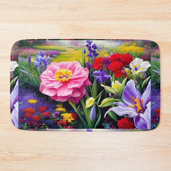 Item preview, MidJourney AI Multicolor Flowers designed and sold by wolfepaw.