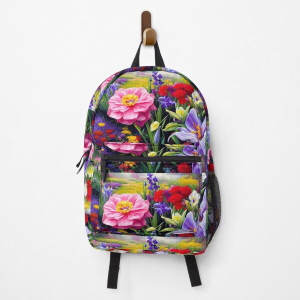 Item preview, MidJourney AI Multicolor Flowers designed and sold by wolfepaw.
