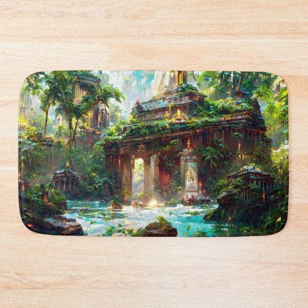 Item preview, Hidden Jungle Temple designed and sold by lostcauseblue.
