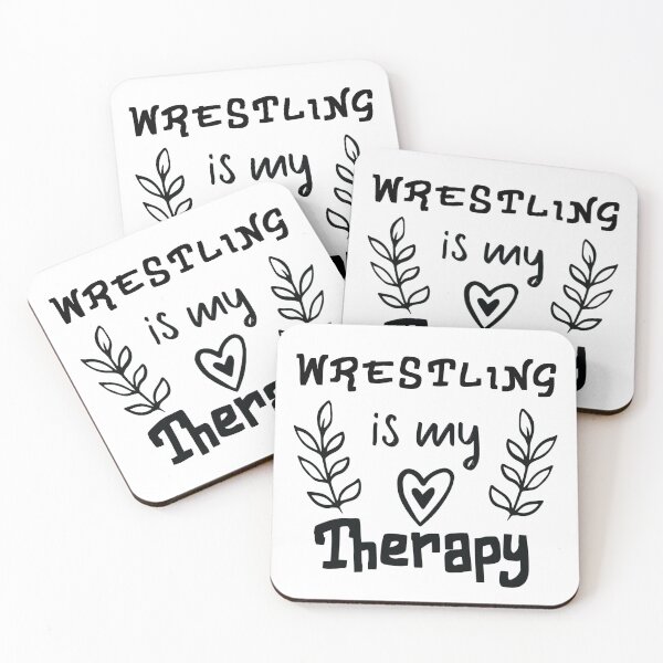 Item preview, Wrestling Is My Therapy, Funny Martial  Arts designed and sold by Aerial Addicts.