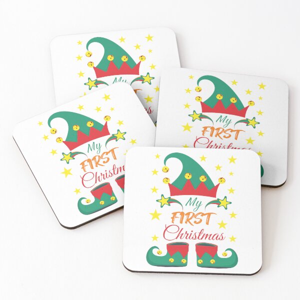 Item preview, My first Christmas - Babysuit Redbubble designed and sold by bluehatgraphics.