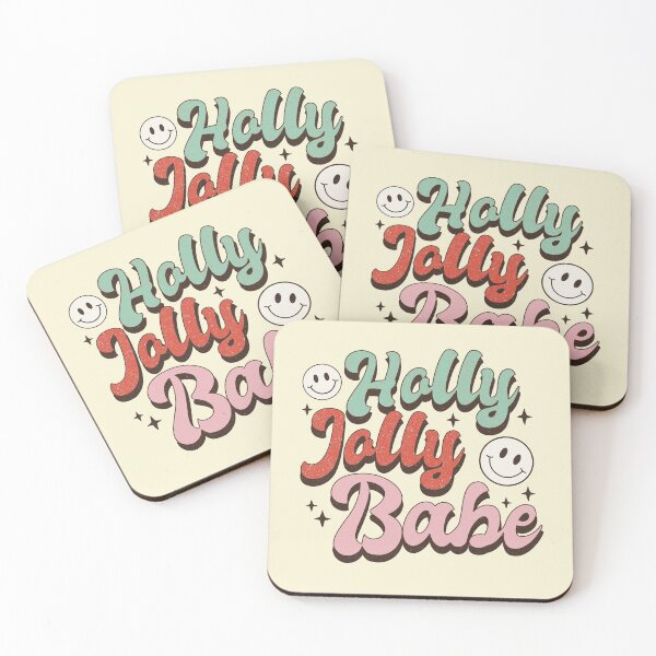 Item preview, Holly jolly babe retro Christmas vintage designs designed and sold by DesignsbyMona.