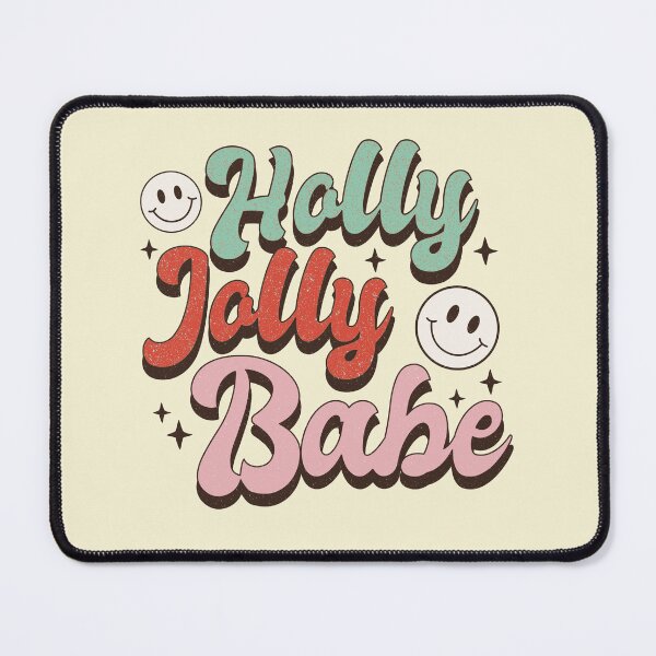 Item preview, Holly jolly babe retro Christmas vintage designs designed and sold by DesignsbyMona.