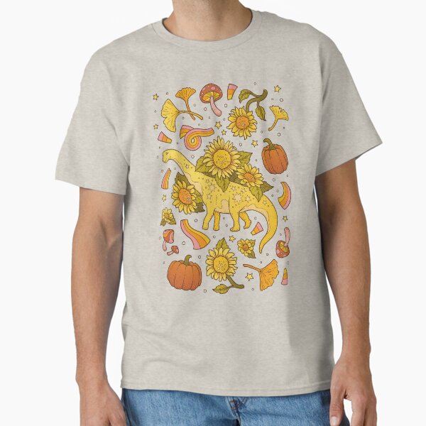 Item preview, Camarasaure d'automne | Art de tournesol de dinosaure d'automne | Illustration scientifique amusante designed and sold by OMEGAFAUNA.