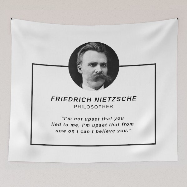 Artikelvorschau, Friedrich Nietzsche-Zitat entworfen und verkauft von The-Quote-House.