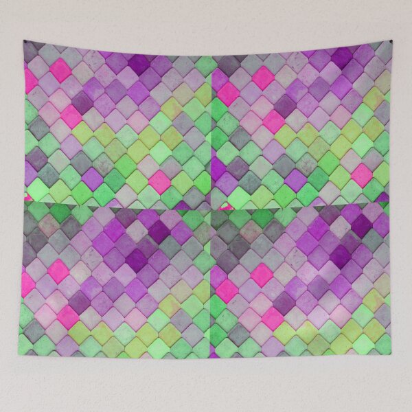 Item preview, Purple Colorful Diamond Tile Design designed and sold by designlee.