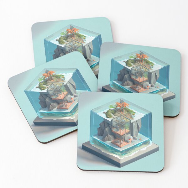 Item preview, Isometric island poster designed and sold by Elite's Workshop.