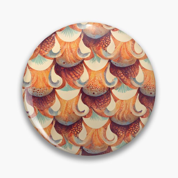 Artikelvorschau, Octopus Oktopusse in Orange- und Rottönen entworfen und verkauft von Amicalis.