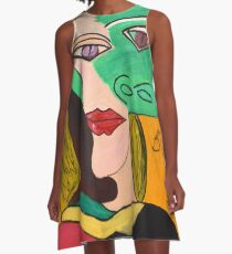 Crazy Picasso A-Line Dress