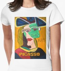 Crazy Picasso Women's Fitted T-Shirt