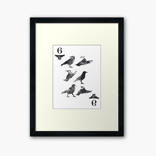 Six of Crows Card Framed Art Print