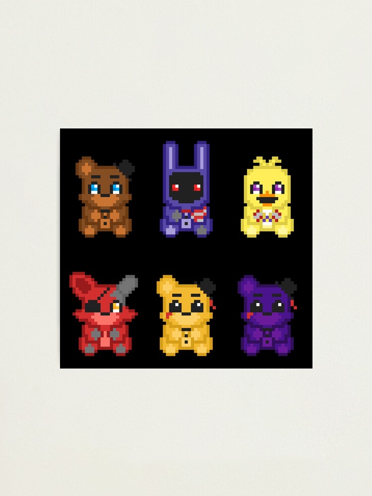 Withered Freddy FNAF2 21 X 23 Perler Bead Pattern