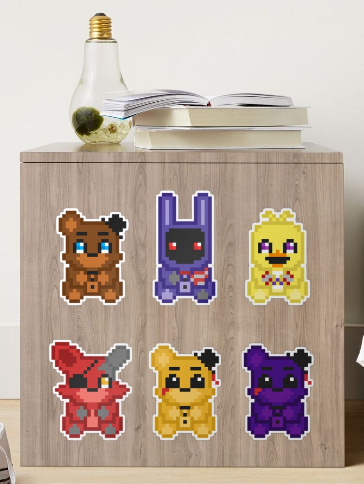 Withered Freddy FNAF2 21 X 23 Perler Bead Pattern