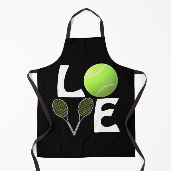 Item preview, Tennis Love with Ball and Rackets for Players and Fans (White Letters) designed and sold by ArtByLM.