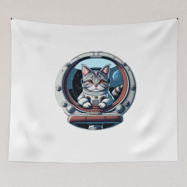 Item preview, Astro Astronaut Galaxy Space Cat designed and sold by TheWildFlix.