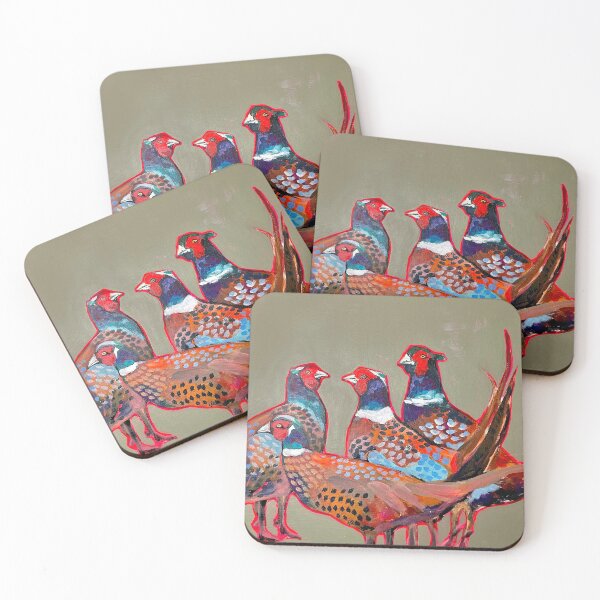 Item preview, 4 Somerset Pheasants designed and sold by ArtistKateField.