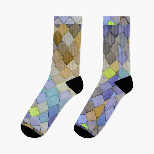 Item preview, Blue-Brown multicolor Diamond Tile Design designed and sold by designlee.