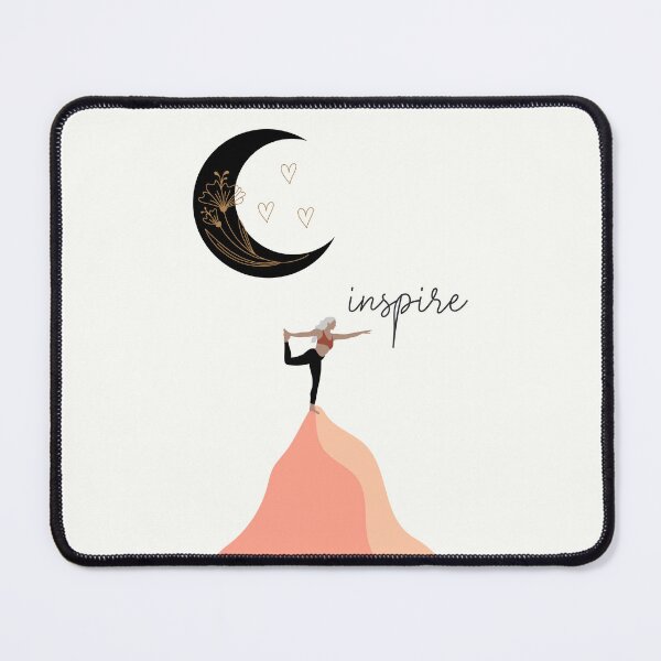 Item preview, Dancer Pose On Top Of A Mountain Under A Boho Moon  designed and sold by BohemiWANDERS.